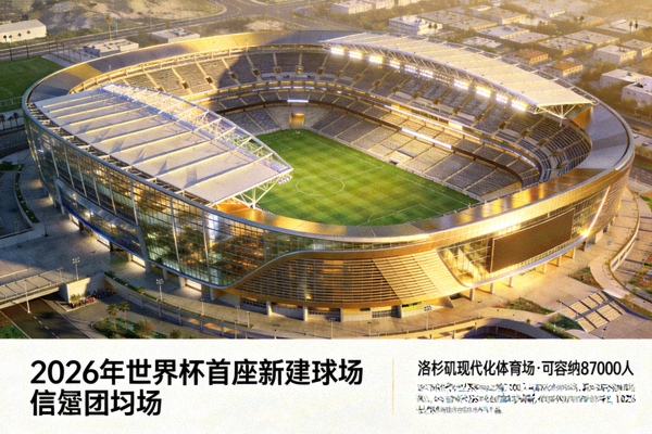 2026年世界杯首座新建球场竣工，位于洛杉矶的现代化体育场可容纳87000人